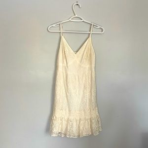 Hollister crème/antique white, Size Medium, Lace, Summer dress